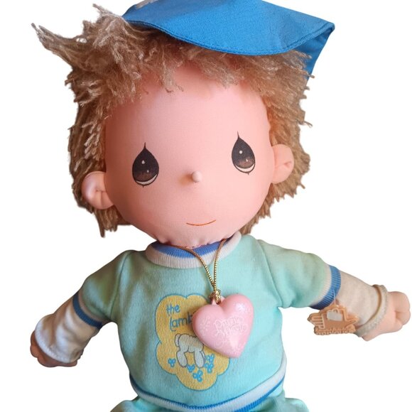 Precious Moments 1985 Doll Boy Baseball The Lambs 14" Vintage Collectible Plush - Picture 2 of 10